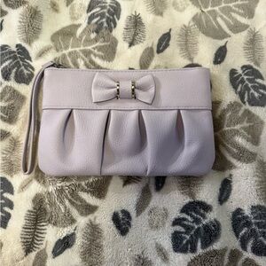 Elegant Wristlet with Bow Accent